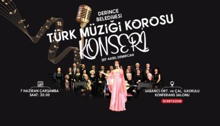 Derince’de Türk Müziği Korosu Konseri