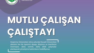 Mutlu Çalışan Çalıştayı, 30 Nisan Salı günü Prof. Dr. Baki Komsuoğlu Kültür ve Kongre Merkezi'nde saat 10.00-17.00 saatleri arasında gerçekleştirilecektir.