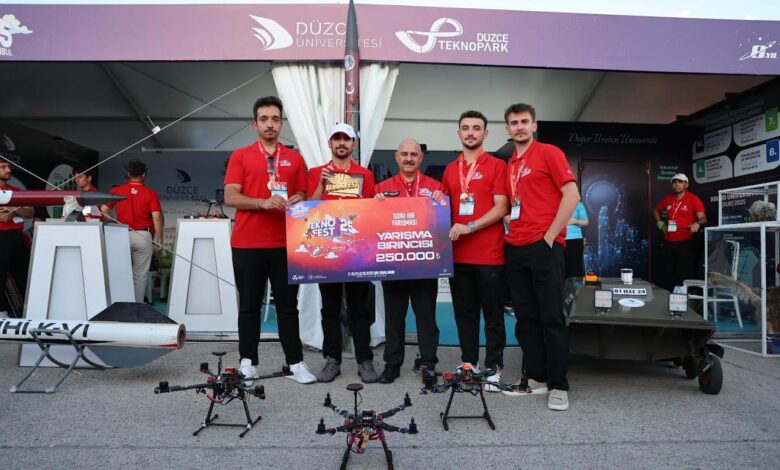 Düzce Üniversitesi Öğrencileri TEKNOFEST 2025’te Zirvede