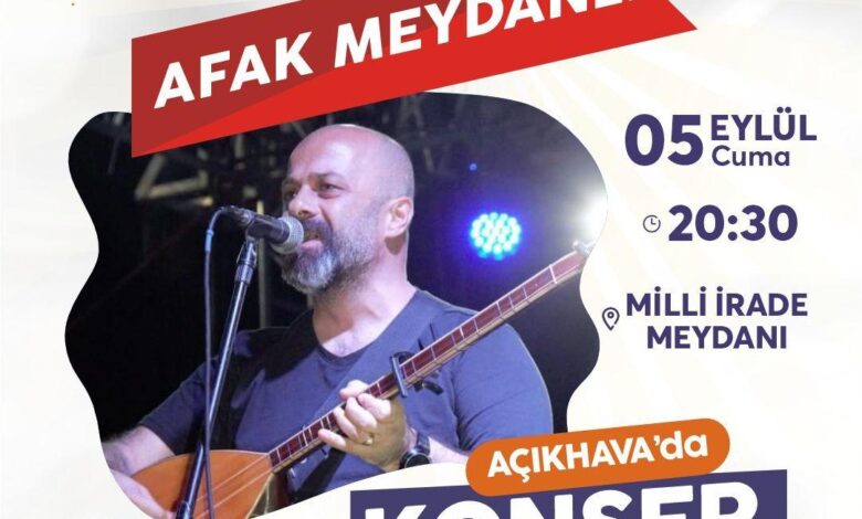 Afak Meydanlı, Milli İrade Meydanı'nda sahne alacak