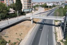 Gebze'deki üst geçit asansörüne bakım çalışması