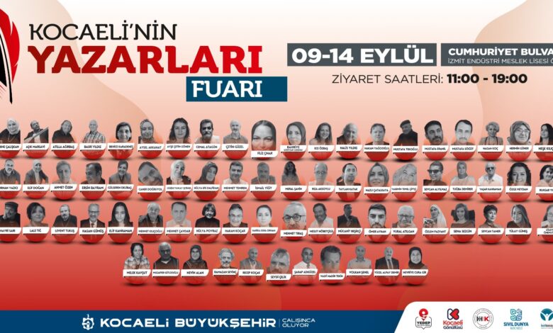 Kocaeli'nin yazarları okurlarıyla buluşuyor