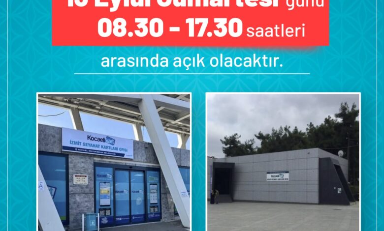 Seyahat Kart Ofisleri'nde cumartesi mesaisine devam