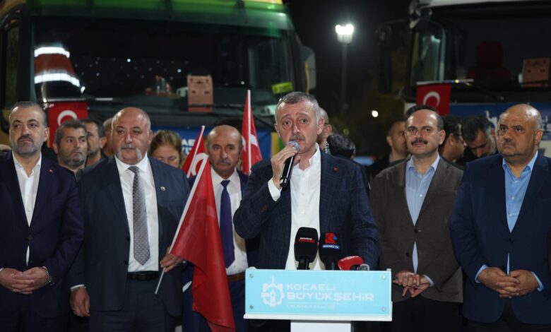 Büyükşehir’in ilk yardım tırları Gazzeye yola çıktı