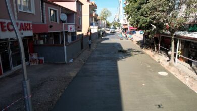Başiskele Cumhuriyet Caddesi'nde üstyapı atağı