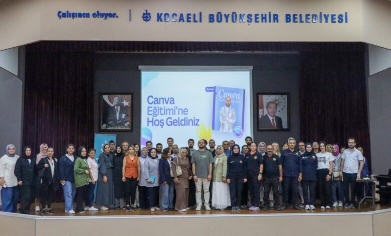 Büyükşehir personeli Canva eğitimi aldı