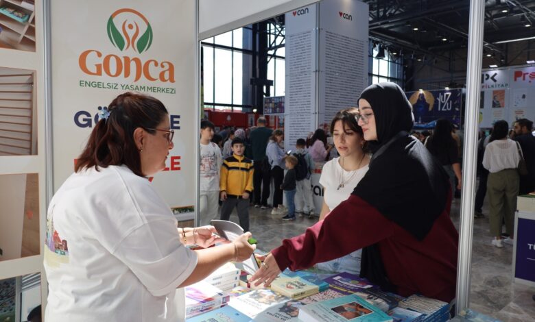 Gonca'dan kitap fuarında anlamlı stant