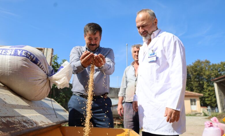 Seyyar selektör makinesi çiftçilerin hizmetinde