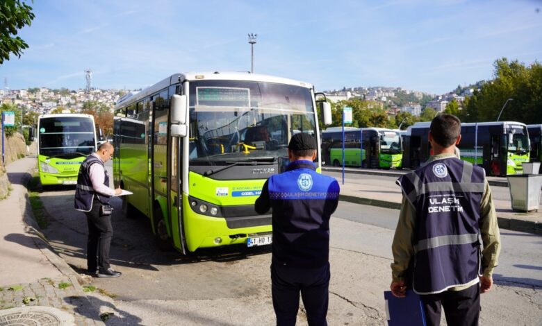 Toplu taşımada 120 araca sıkı denetim