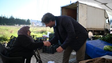 KOCAMAN PAZAR ESNAFINI DOLAŞTI