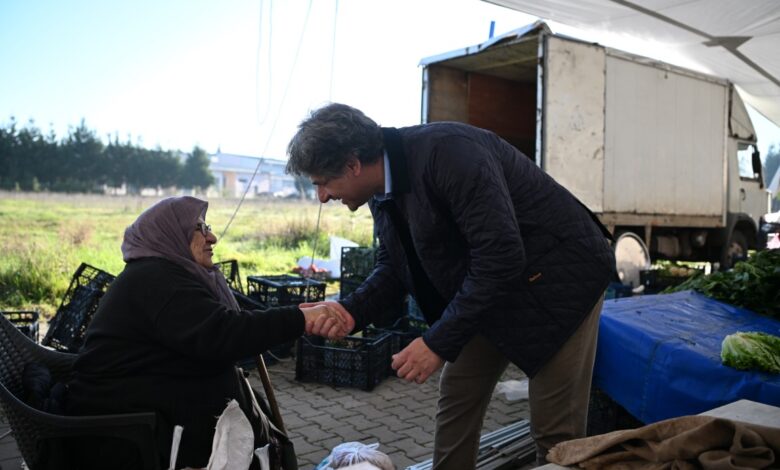 KOCAMAN PAZAR ESNAFINI DOLAŞTI