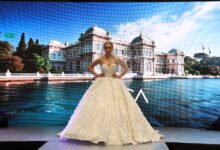 Evlilik Fuarı'nda gelinlik defilesi