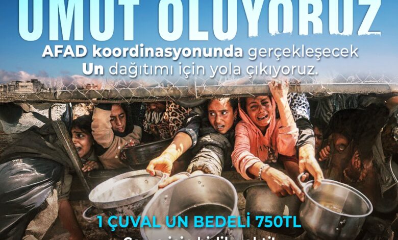 GAZZE'DE KARDEŞLERİMİZE UMUT TAŞIYACAK DAYANIŞMAYLA YARALARI SARIYORUZ!