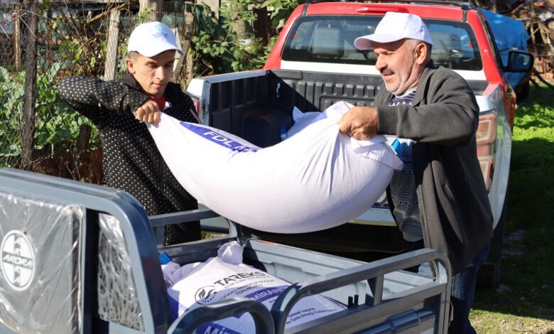 Büyükşehir’den yangın mağduru üreticilere destek