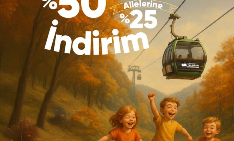 Ara tatil keyfi Kartepe Teleferik'te katlanıyor