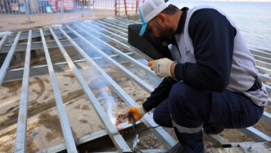 Değirmendere sahiline yeni yaya geçiş köprüsü