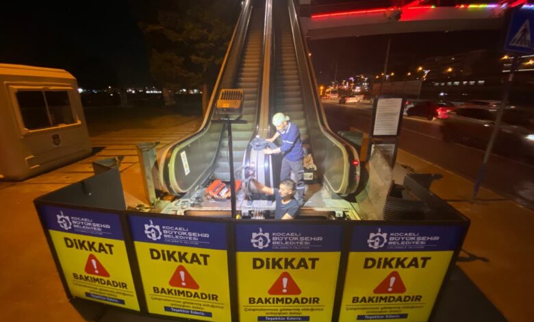 Yürüyen merdivenlere kasım ayı bakımı