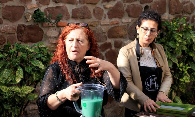 Konak güllerinin kâğıttaki izleri büyüledi