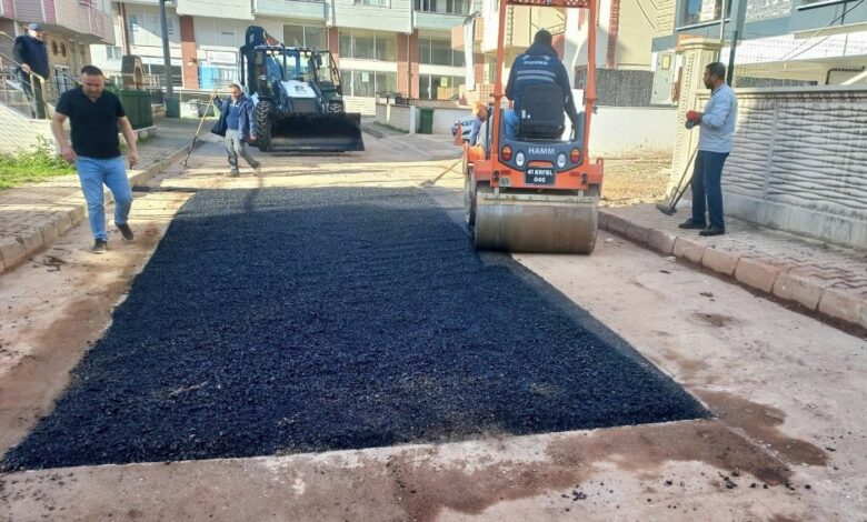 Yol iyileştirme çalışmaları sürüyor