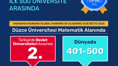 Matematik Alanında İlk 500 Üniversite Arasında