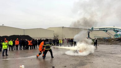 Büyükşehir İtfaiyesi’nden TCDD’ye yangın eğitimi