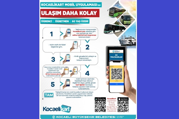 Online kart ile ulaşımda dijital kolaylık