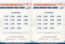 ATA-AÖF Sınavına 15 farklı Hat Desteği