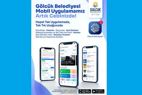 Gölcük Belediyesi Mobil Uygulaması Vatandaşların Hizmetinde