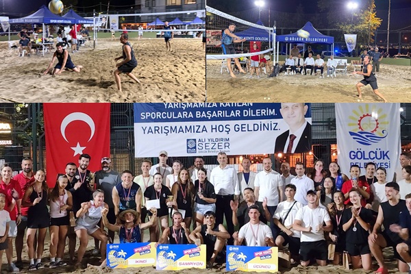 Gölcük’te Plaj Voleybolu Turnuvası Çekişmeli Müsabakalar ile Tamamlandı