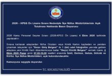 İlçe Nüfus Müdürlükleri Pazar Günü Açık Olacak