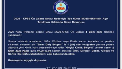 İlçe Nüfus Müdürlükleri Pazar Günü Açık Olacak